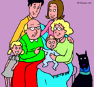 Dibujo Familia pintado por azulynati