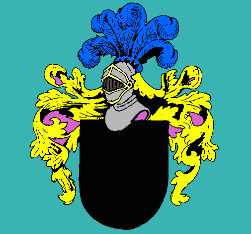 Escudo de armas y casco