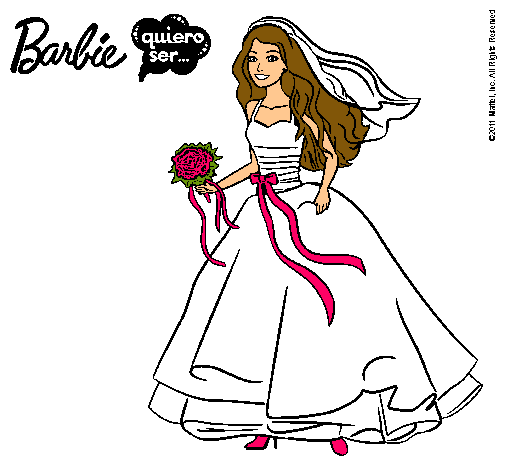 Barbie vestida de novia