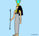 Dibujo Hathor pintado por lucia8