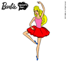 Dibujo Barbie bailarina de ballet pintado por superbarbita