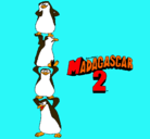 Dibujo Madagascar 2 Pingüinos pintado por cabooooooooo