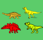Dibujo Dinosaurios de tierra pintado por adios