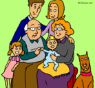 Dibujo Familia pintado por sanny