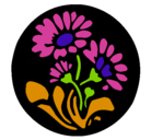 Dibujo Grabado con flores pintado por buuuuuuudiii
