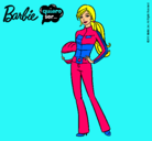 Dibujo Barbie piloto de motos pintado por javiboza