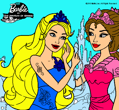 Barbie se despiede de la reina sirena