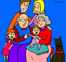 Dibujo Familia pintado por 45678900032