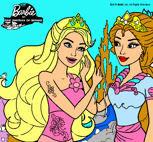 Barbie se despiede de la reina sirena