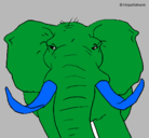 Dibujo Elefante africano pintado por mycnegocios