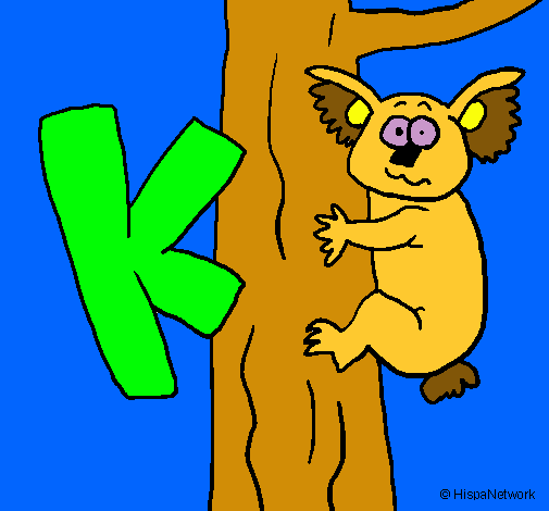 Dibujo Koala pintado por samuelito2