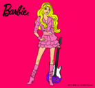 Dibujo Barbie rockera pintado por juasjuas