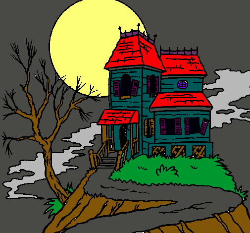 Dibujo Casa encantada pintado por assecino