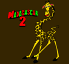 Dibujo Madagascar 2 Melman pintado por talula