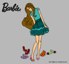 Dibujo Barbie y su colección de zapatos pintado por liborytmma