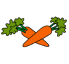 Dibujo zanahorias pintado por htdyjf