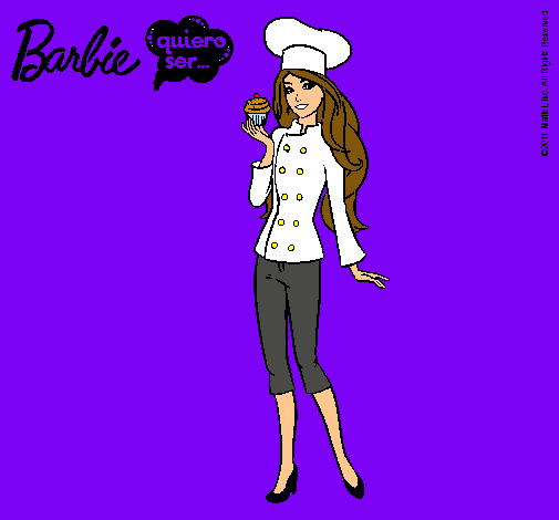 Dibujo Barbie de chef pintado por lerelele