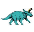 Dibujo Triceratops pintado por zdvfnhjmynjn