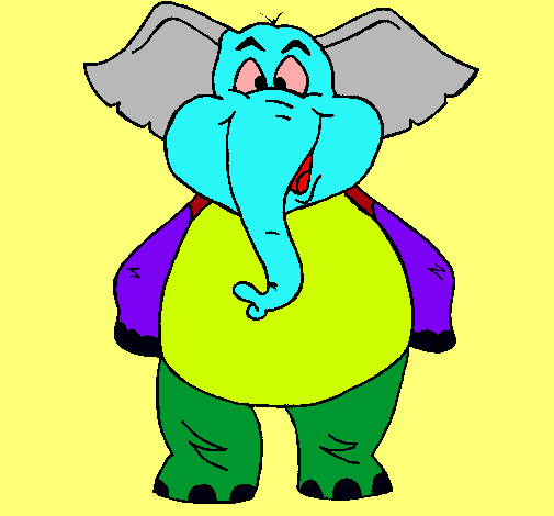 Elefante contento