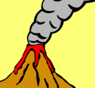 Dibujo Volcán pintado por bolcan