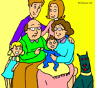 Dibujo Familia pintado por GloriaC