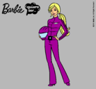 Dibujo Barbie piloto de motos pintado por Cande52