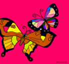 Dibujo Mariposas pintado por agot