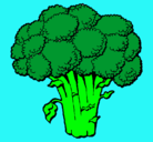 Dibujo Brócoli pintado por critina