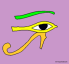 Dibujo Ojo Horus pintado por ilias10