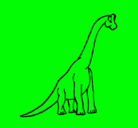 Dibujo Braquiosaurio pintado por seth