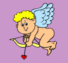 Dibujo Cupido pintado por MACARENA_21