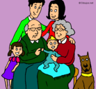 Dibujo Familia pintado por papamama253
