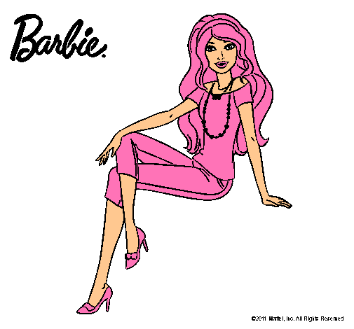 Dibujo Barbie moderna pintado por Cande52