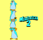 Dibujo Madagascar 2 Pingüinos pintado por dibinas