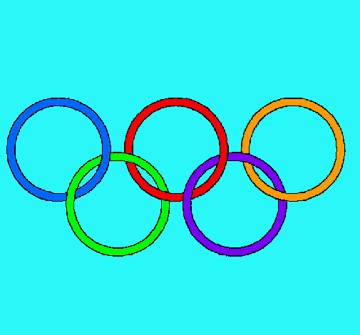 Dibujo Anillas de los juegos olimpícos pintado por SEBA
