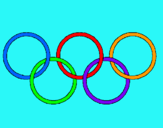 Dibujo Anillas de los juegos olimpícos pintado por SEBA