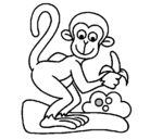 Dibujo Mono pintado por monommmm