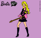 Dibujo Barbie la rockera pintado por Lydia