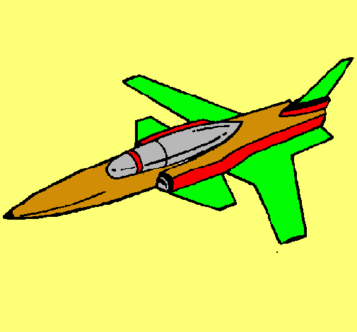 Dibujo Jet pintado por MartinB