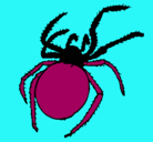 Dibujo Araña venenosa pintado por nazly