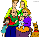Dibujo Familia pintado por holaa