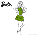 Dibujo Barbie y su mascota pintado por Cande52