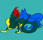 Dibujo Dragón de mar pintado por assecino