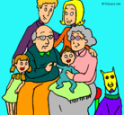 Dibujo Familia pintado por pirulus