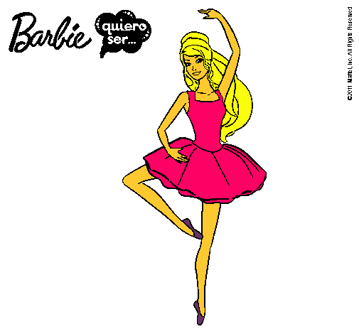 Dibujo Barbie bailarina de ballet pintado por marcoss