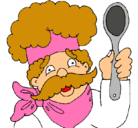 Dibujo Chef con bigote pintado por MACARENA_21