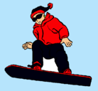 Dibujo Snowboard pintado por ivan295