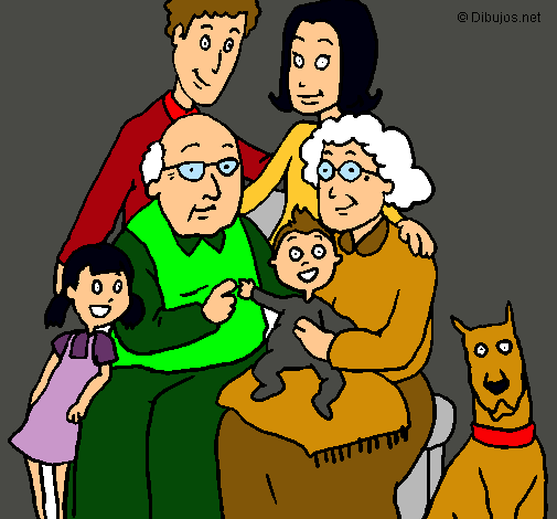 Dibujo Familia pintado por dominique1