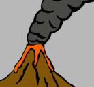 Dibujo Volcán pintado por IreeneeXB