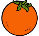 Dibujo naranjas pintado por naranja